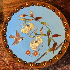 Meiji Japan Cloisonne Dish 