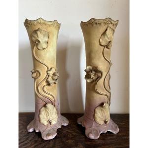 Pair Of Art Nouveau Vases