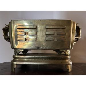 Indochine brûle parfum en bronze doré 