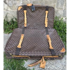 Louis Vuitton Pair Of Soft Suitcases 