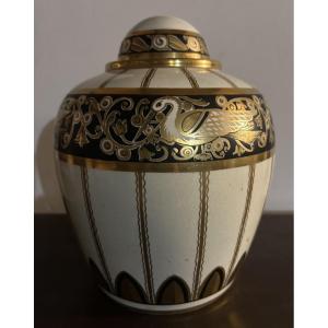 Pinon Heuze Covered Vase Urn Art Deco 