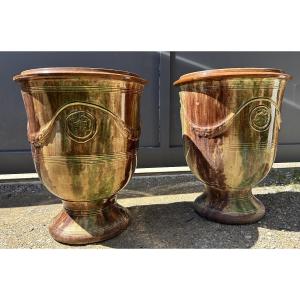Paire de jarres Anduze Boisset 