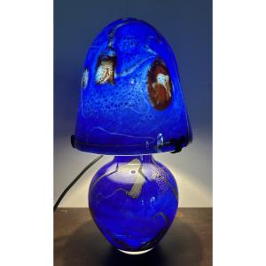 Jean Michel Operto Glass Mushroom Lamp
