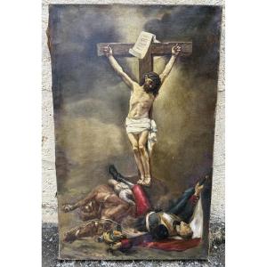 Tableau christ soldat d’après Jean Joseph weerts