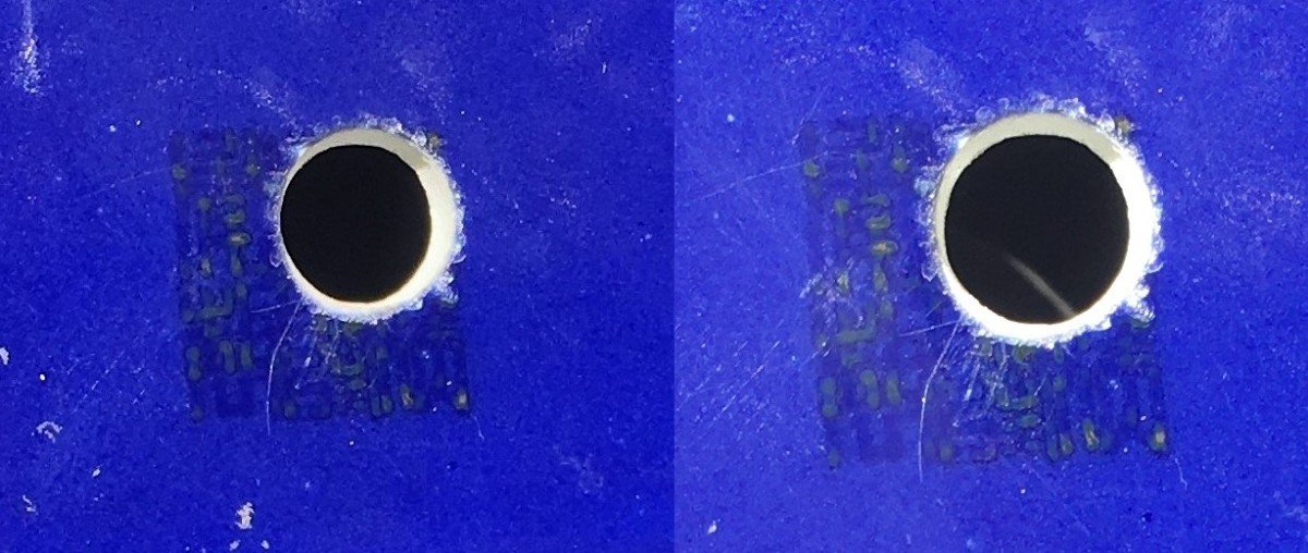 Enamelled Porcelain Vase In Blue. Kienlong Brand. Accident.-photo-1