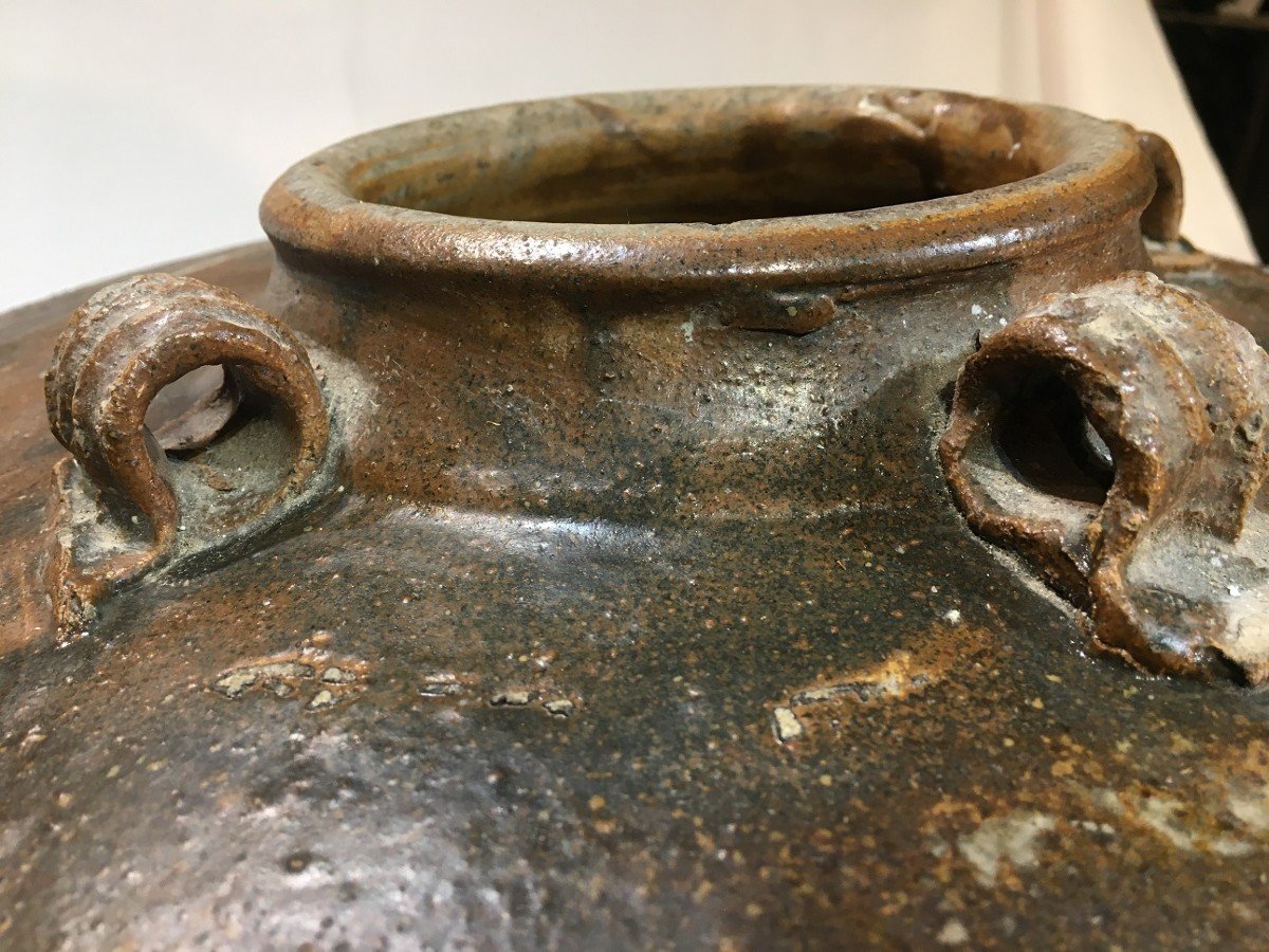 Stoneware Jar. China Wanly Era.-photo-5