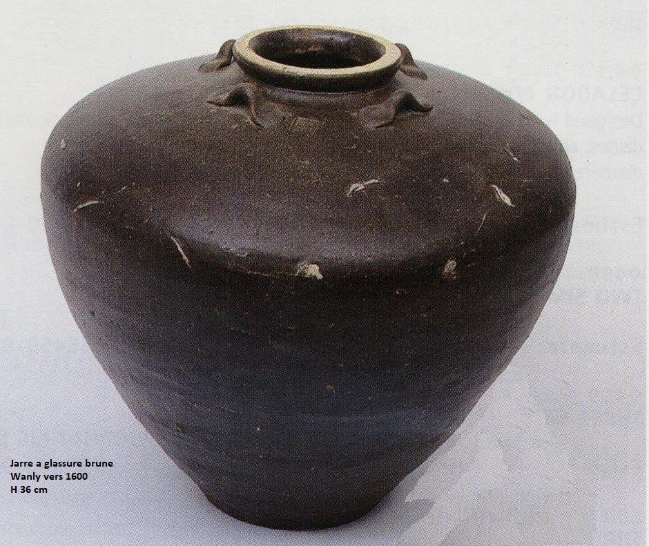 Stoneware Jar. China Wanly Era.-photo-8