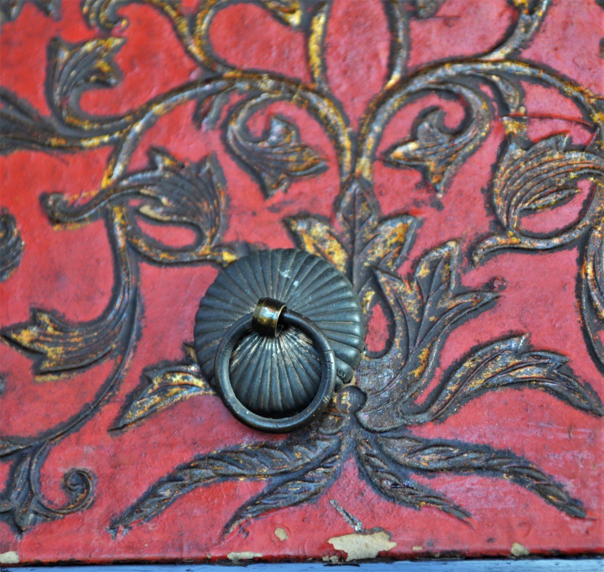Oriental Style Lacquered Wooden Box. Europe 18° Century Or Before.-photo-8