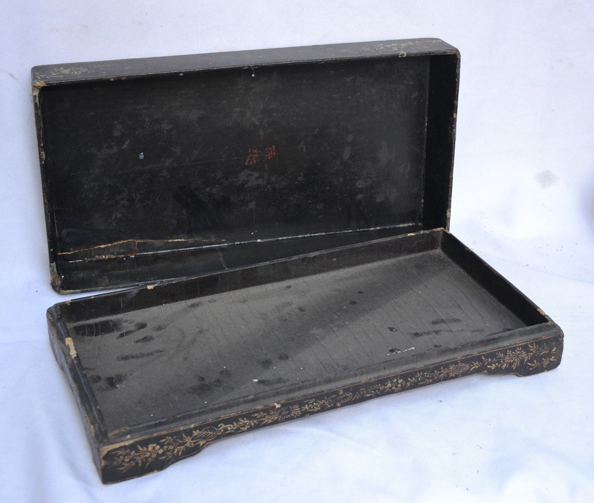 Painted Lacquer Box. China 17th Century.-photo-3