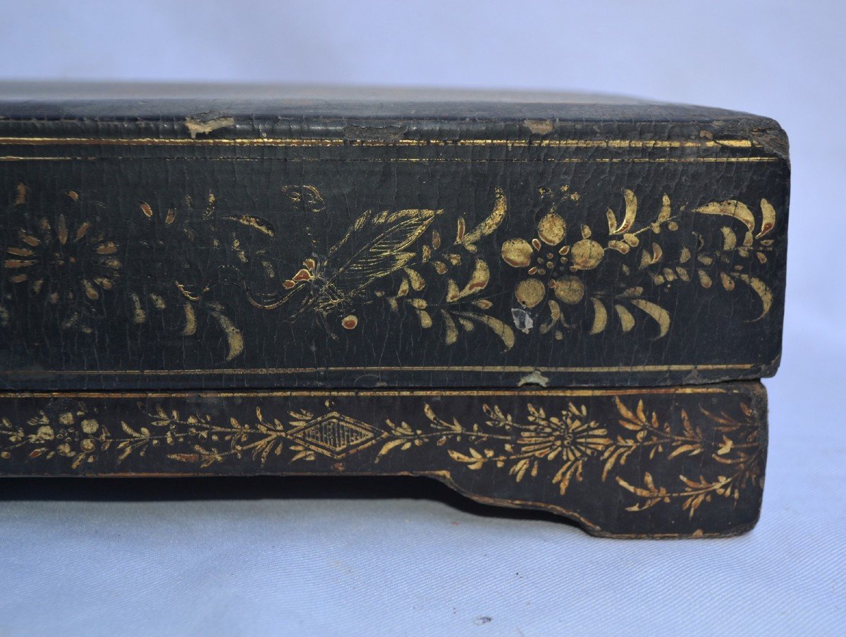 Painted Lacquer Box. China 17th Century.-photo-4