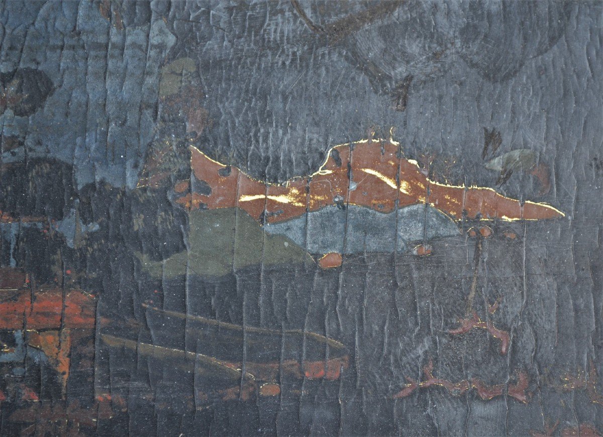 Painted Lacquer Box. China 17th Century.-photo-5