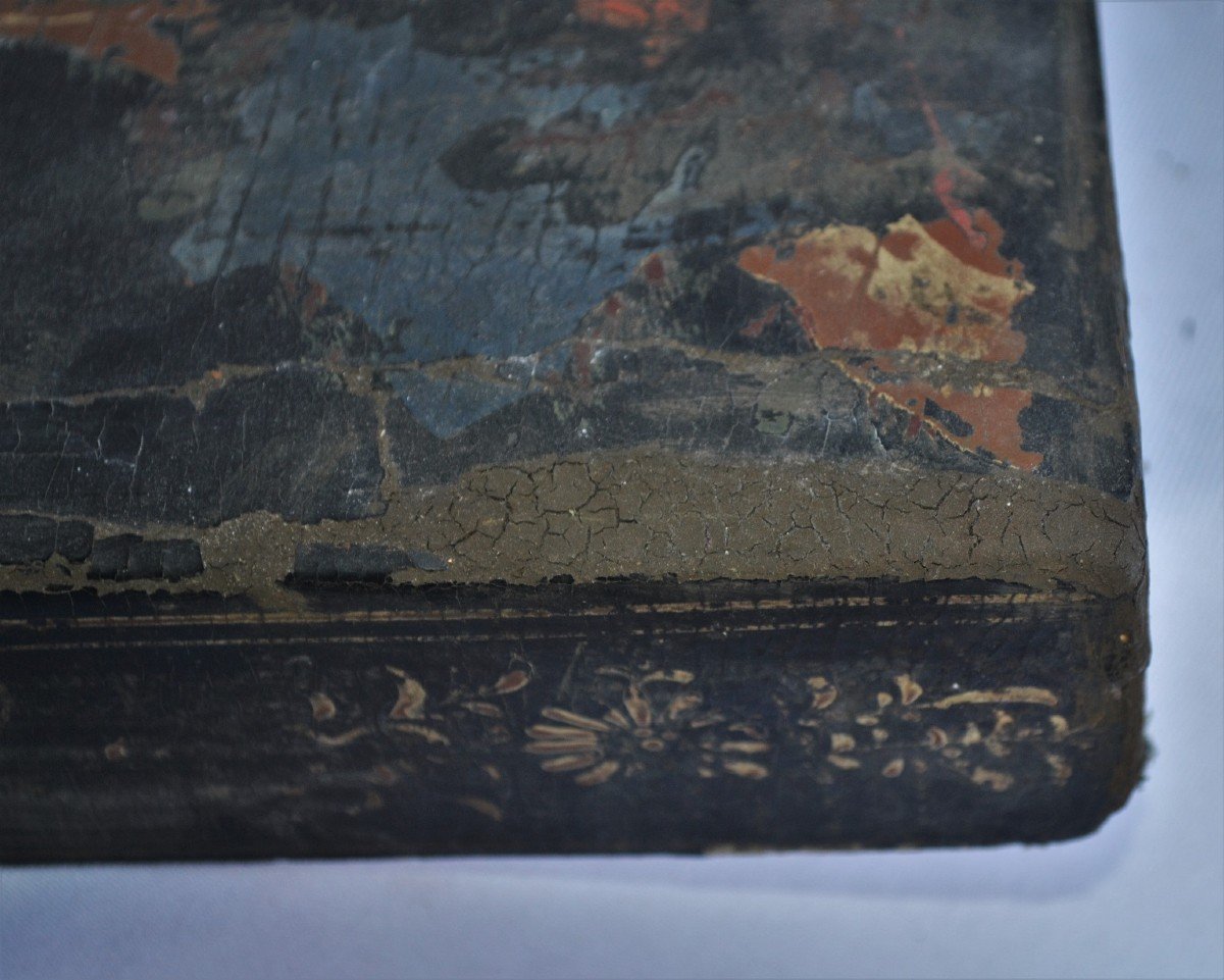 Painted Lacquer Box. China 17th Century.-photo-7