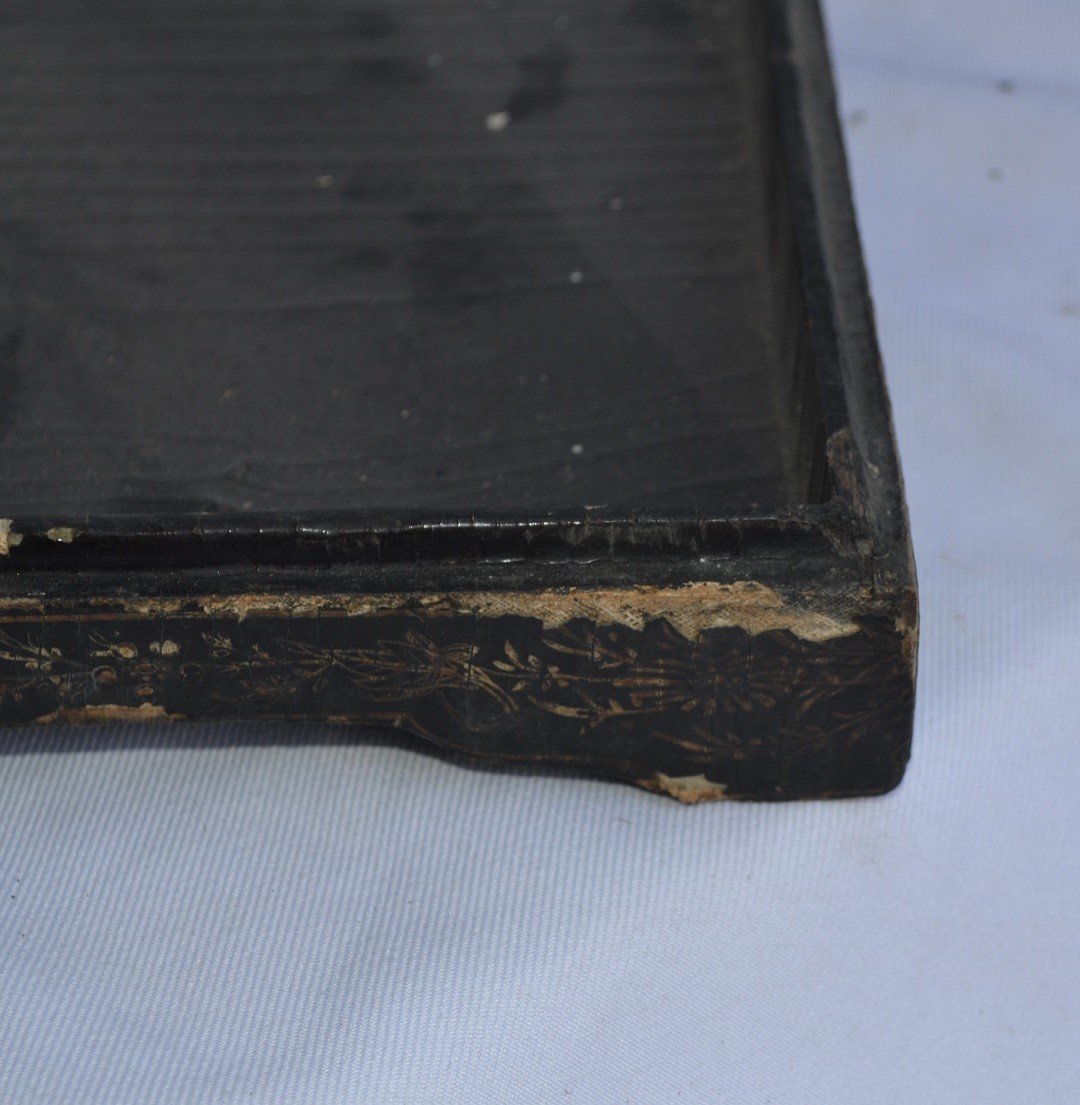 Painted Lacquer Box. China 17th Century.-photo-1