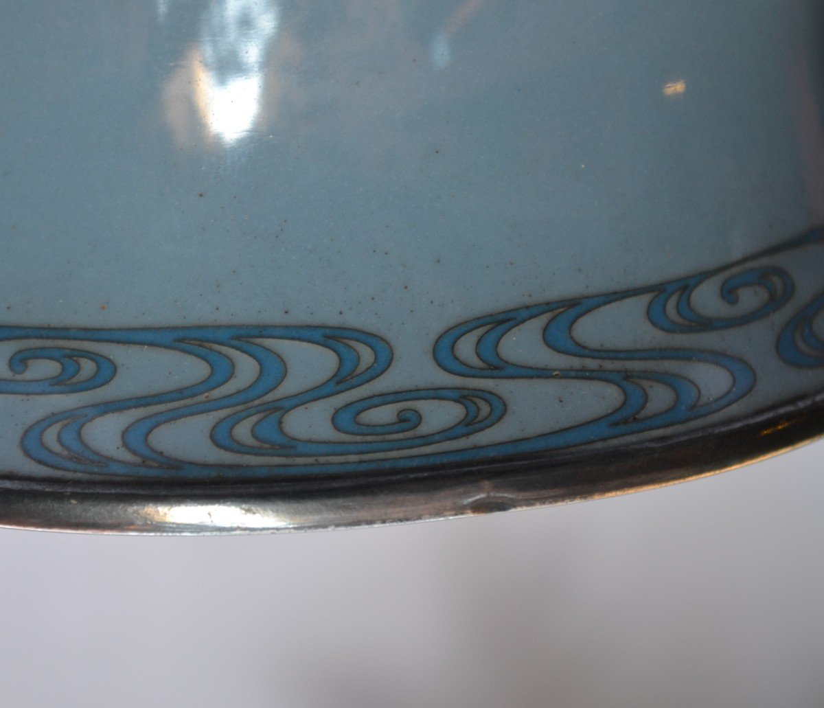 Vase En émail Cloisonné. Japon Meiji-photo-2
