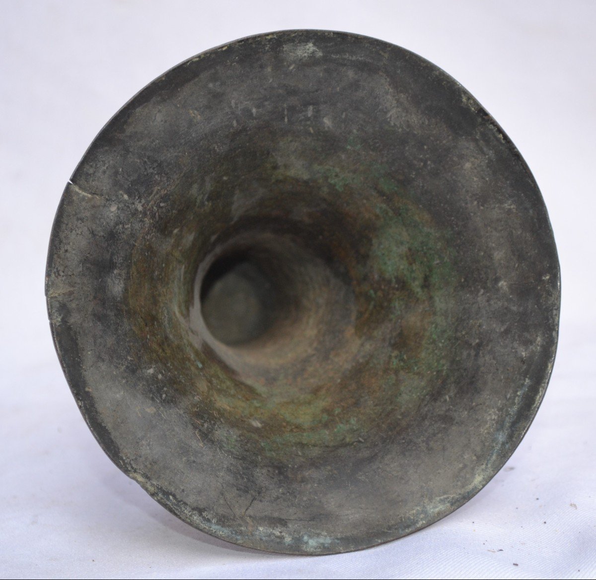 Bronze Vase In The Form Khou.chine Ming Or Before.-photo-3