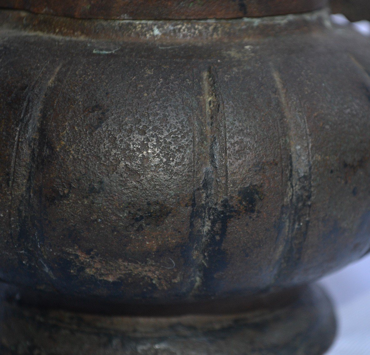 Théière En Bronze Forme Melon. Chine Antique -photo-6