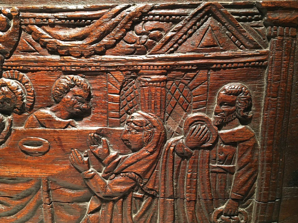 Carved Wood Panel. 15th Century Europe.