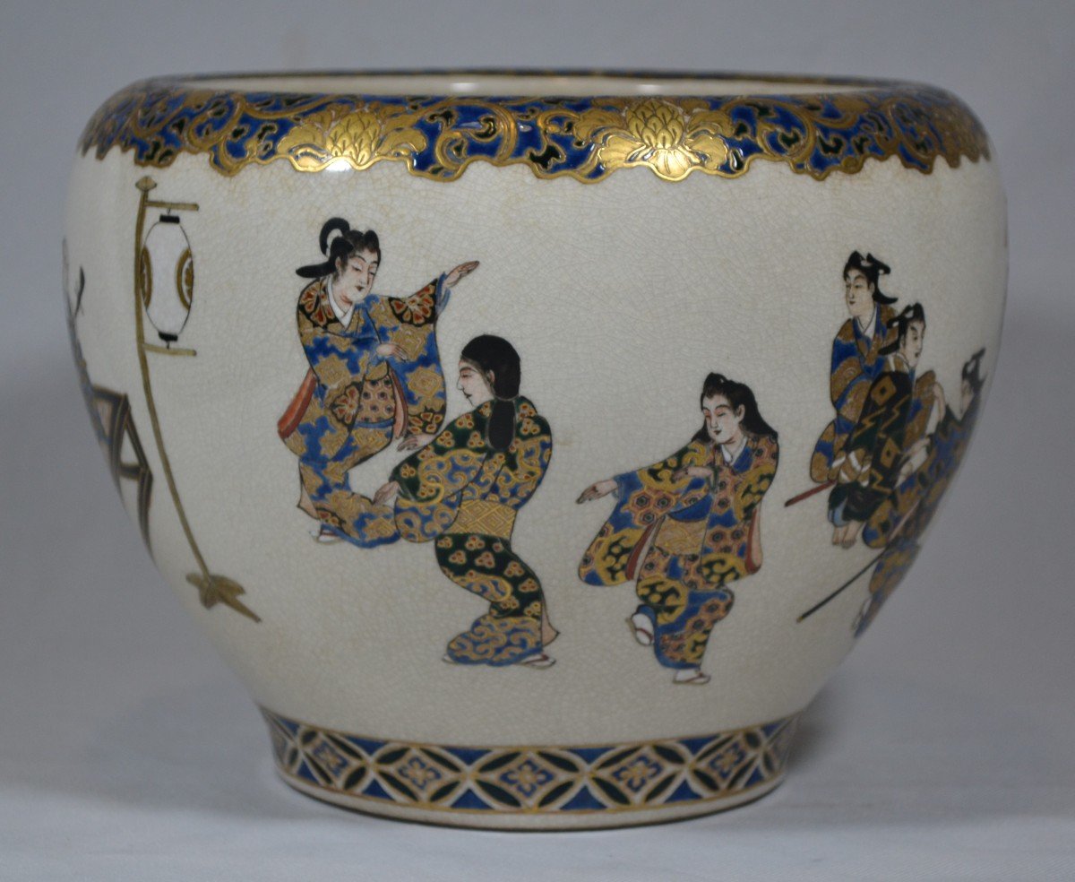 Satsuma Fine Earthenware Bowl. Japan Meiji Period.-photo-3