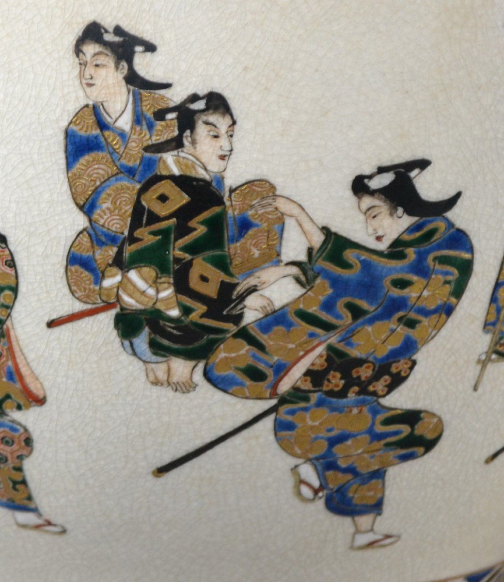 Bol En Faience Fine De Satsuma. Japon Période Meiji.-photo-4