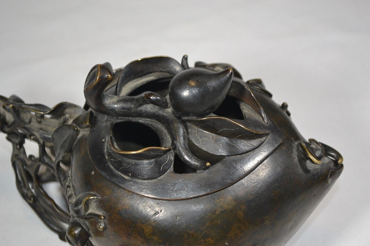Brûle-parfums En Bronze. Chine époque Qing.-photo-5