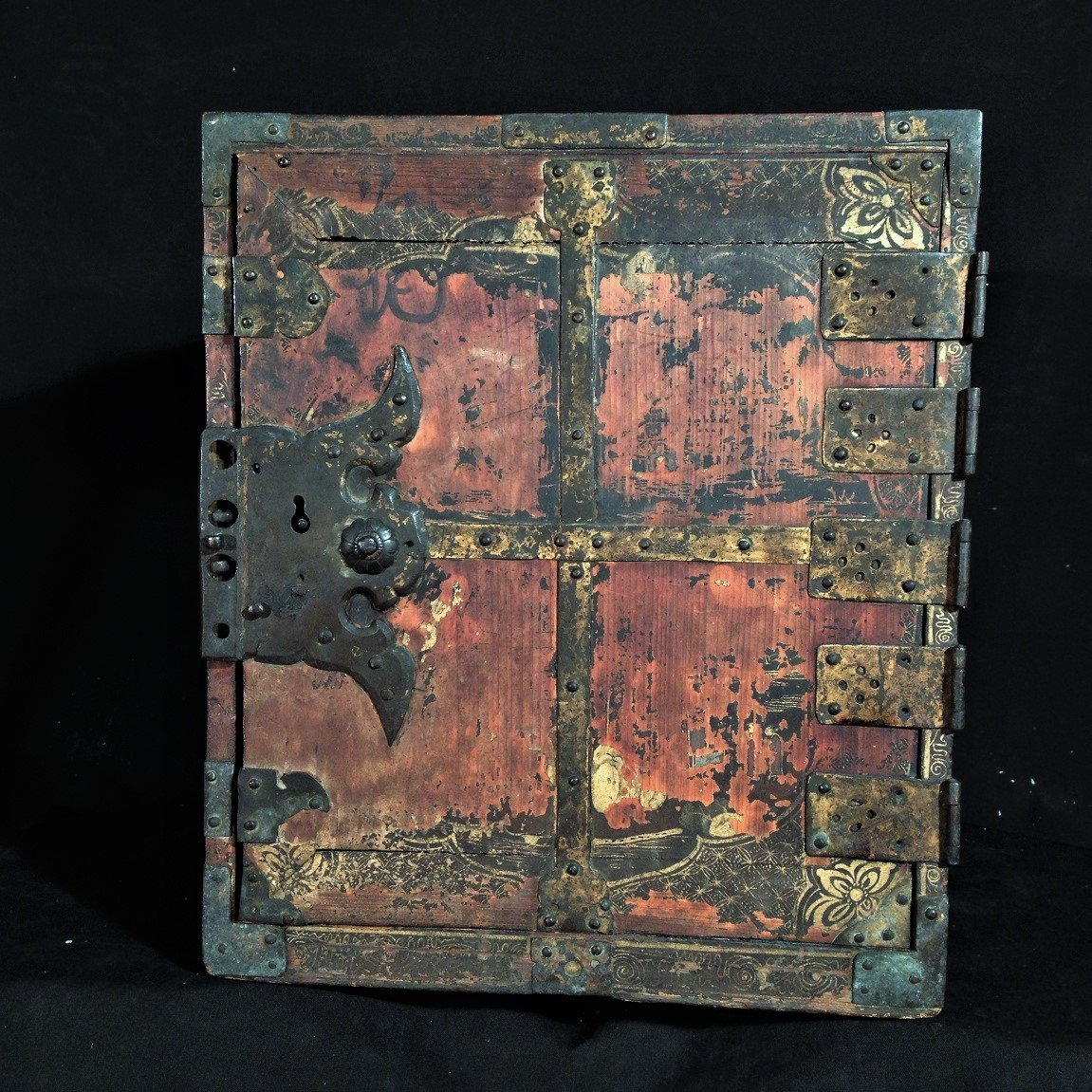 Chest In Blacklacquered Wood And Colors.japanese Namban Style.momoyama Period Late 16°.-photo-4