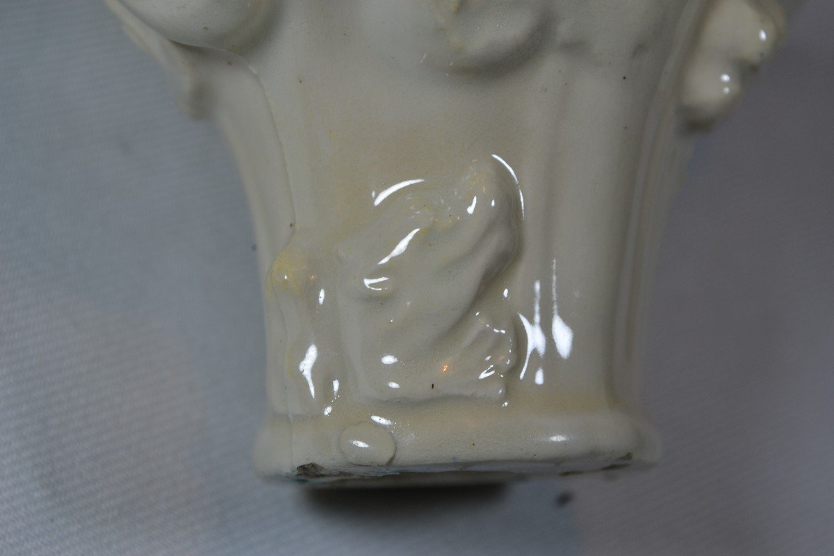 Coupe Libatoire Blanche En Porcelaine Tendre. Chine 18° Siècle. Dynastie Qing.-photo-4