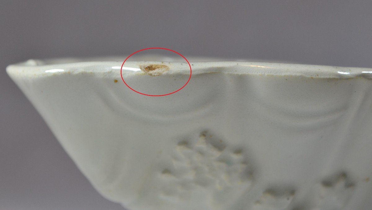 Coupe Libatoire Blanche En Porcelaine Tendre. Chine 18° Siècle. Dynastie Qing.-photo-8