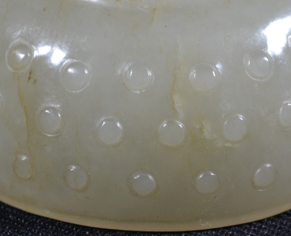 Ritual Cup In White Jade Celadon.china Qing Period 18th Century.-photo-3