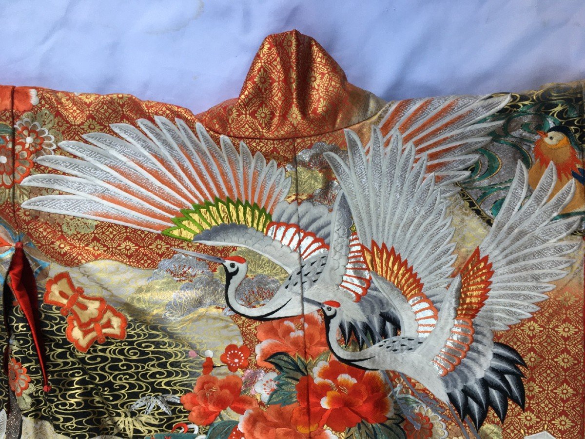 Wedding Kimono (uchikake) Japan Showa Period-photo-3