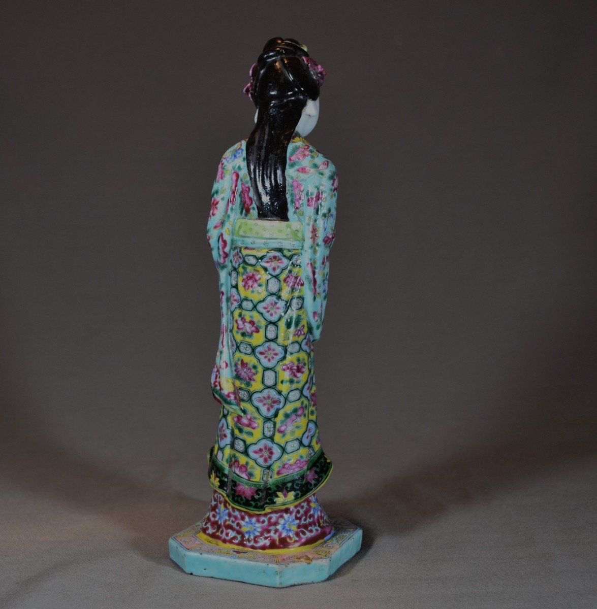 Statuette En Porcelaine De Chine.epoque Qing Début 19°siècle. -photo-4