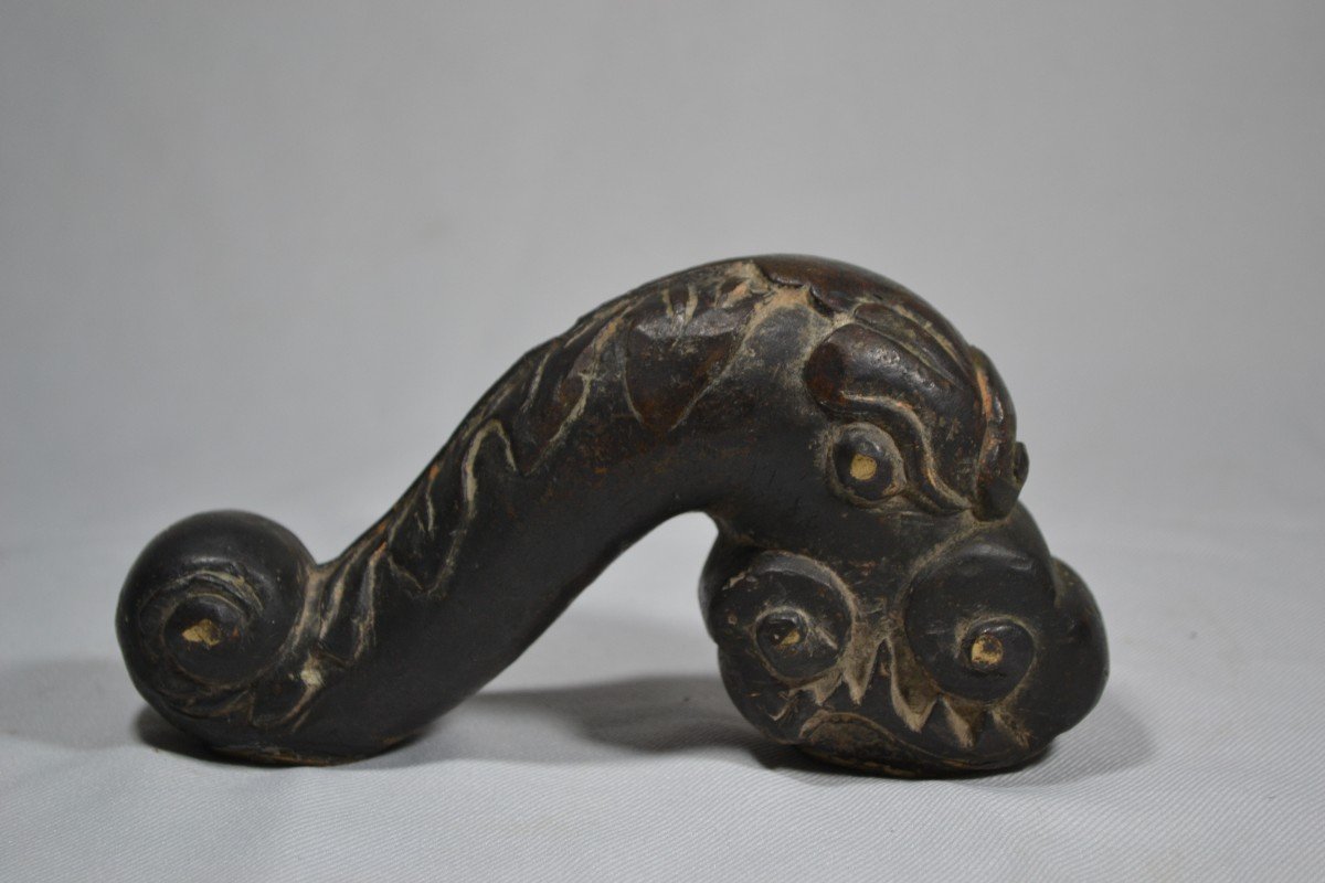Cast Bronze Cannon Handles, Depicting 2 Dragons. Chinese Work From The Ming Period Or Before.-photo-8