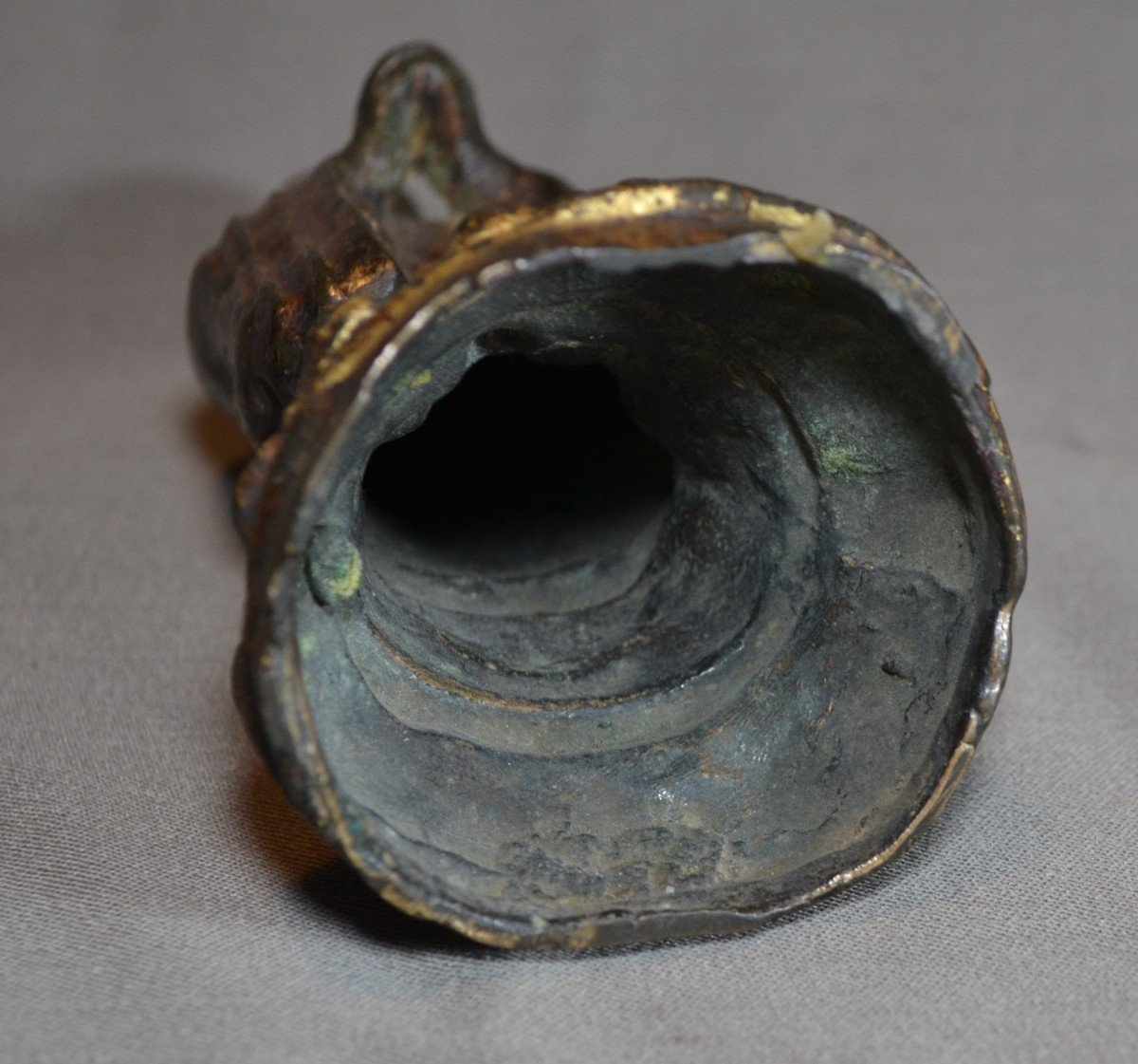 Chinese Monk In Gilt Bronze. Ming Period.-photo-4