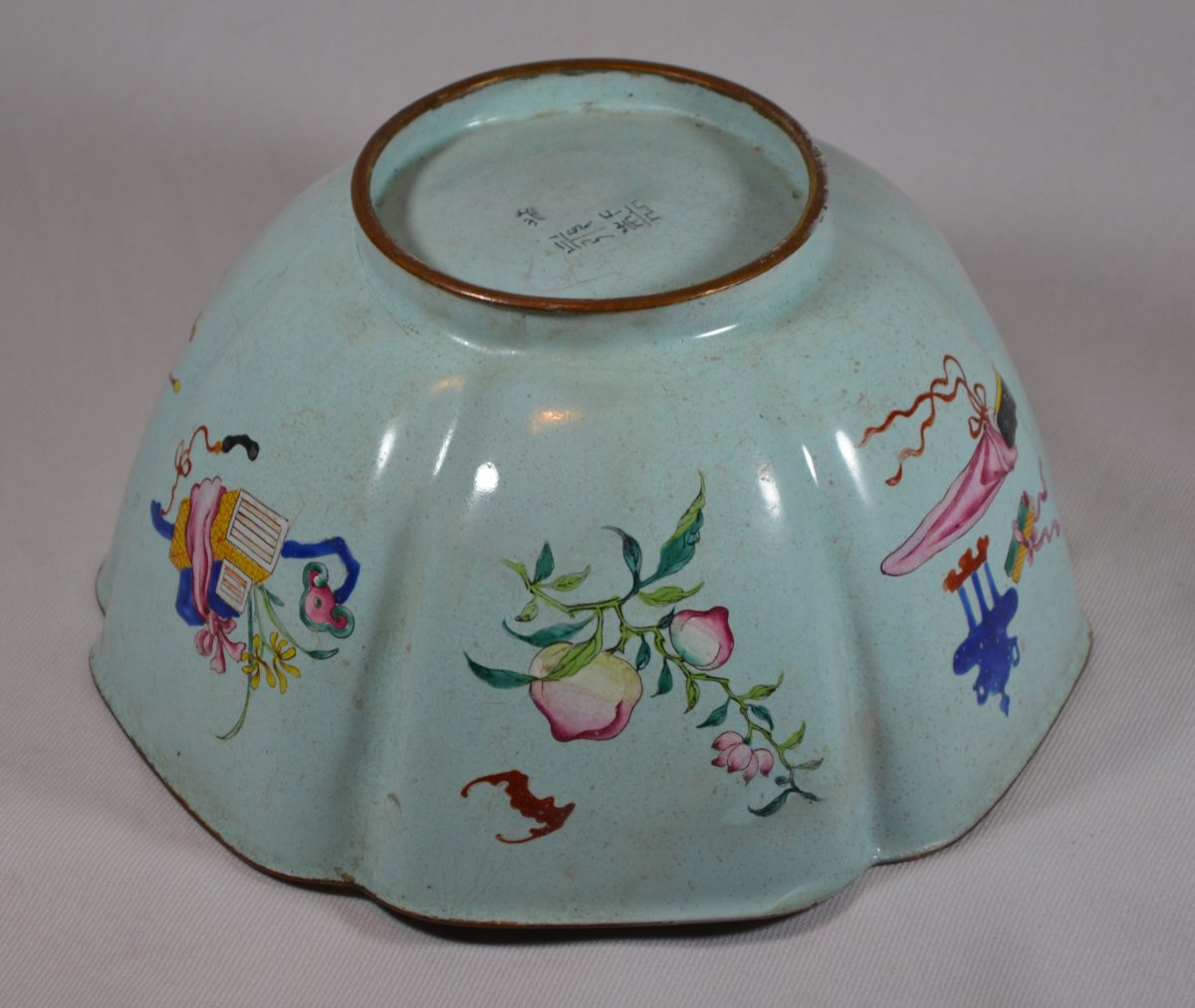 Enameled Copper Bowl. China, 18th Century.-photo-3
