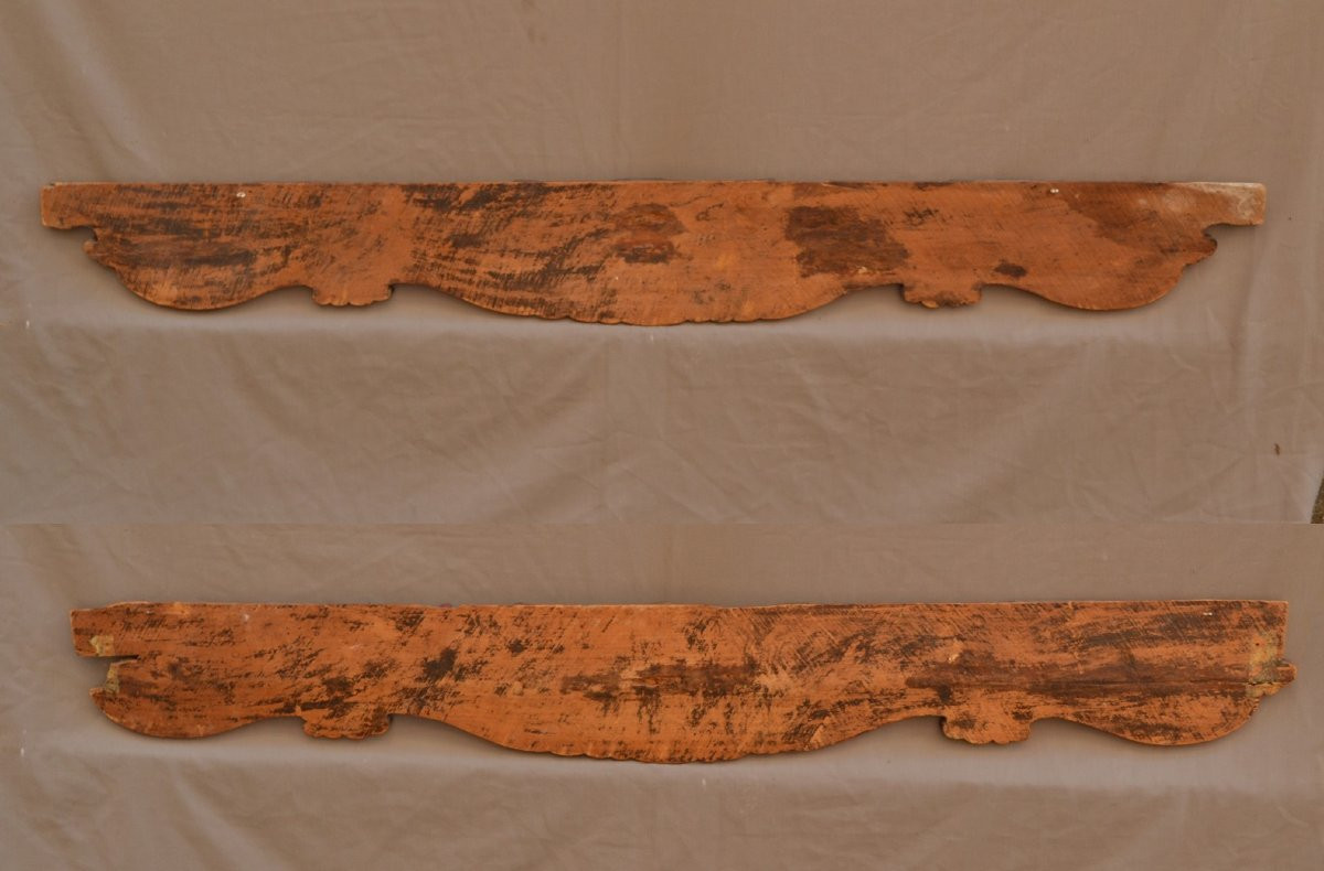 Pair Of Lacquered Wood Panels. Vietnam, 19th Century.-photo-3