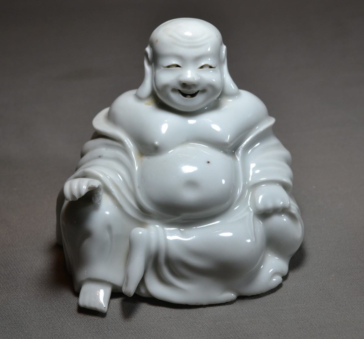 Budai Porcelain From China. Monochrome White. Qing Dynasty.