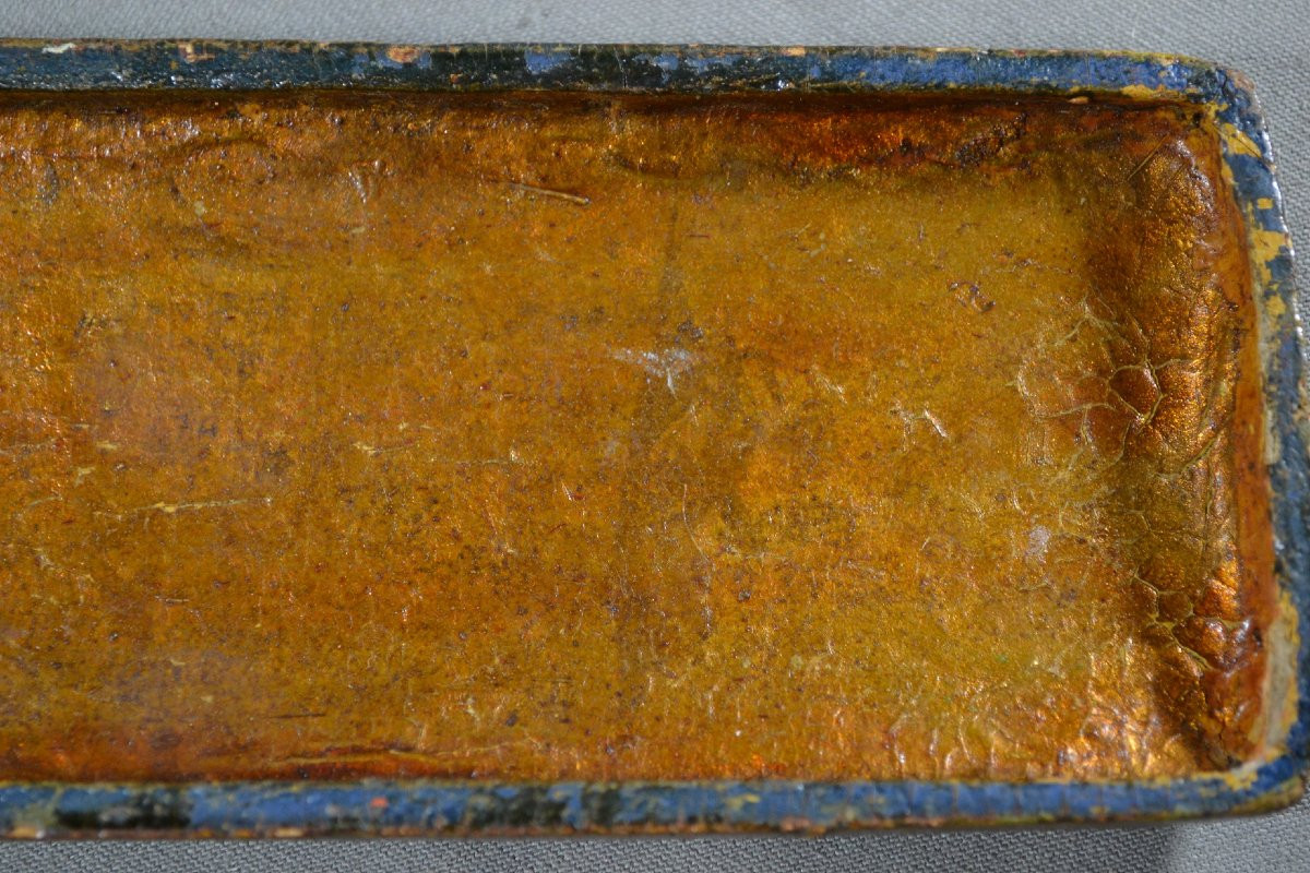 Lacquered Box On Boiled Cardboard. Persian 19th Century. Qajar Dynasty. -photo-6