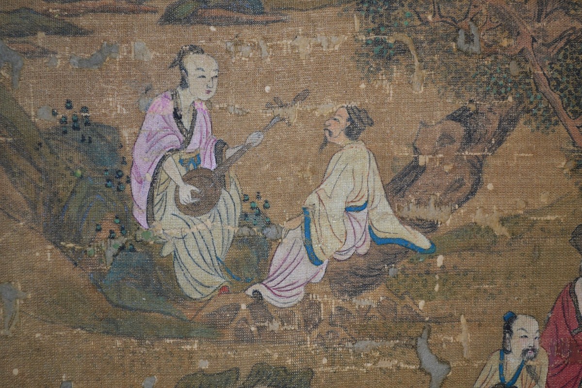 Peinture sur soie. Chine époque Qing ou antérieur.