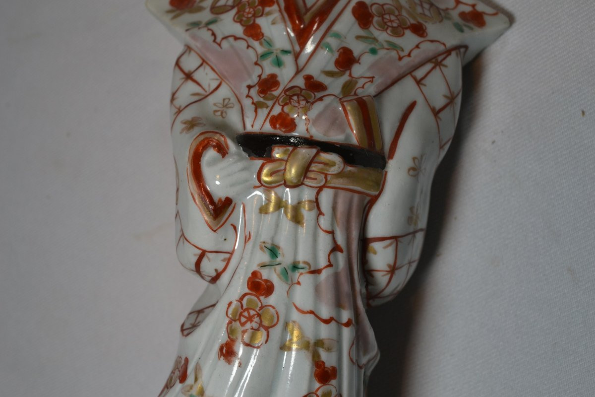 Arita Porcelain Statuette In The Imari Style. Japan, Early 18th Century.-photo-5