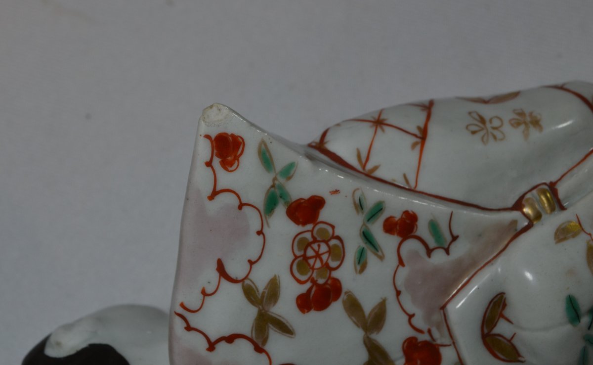 Arita Porcelain Statuette In The Imari Style. Japan, Early 18th Century.-photo-6