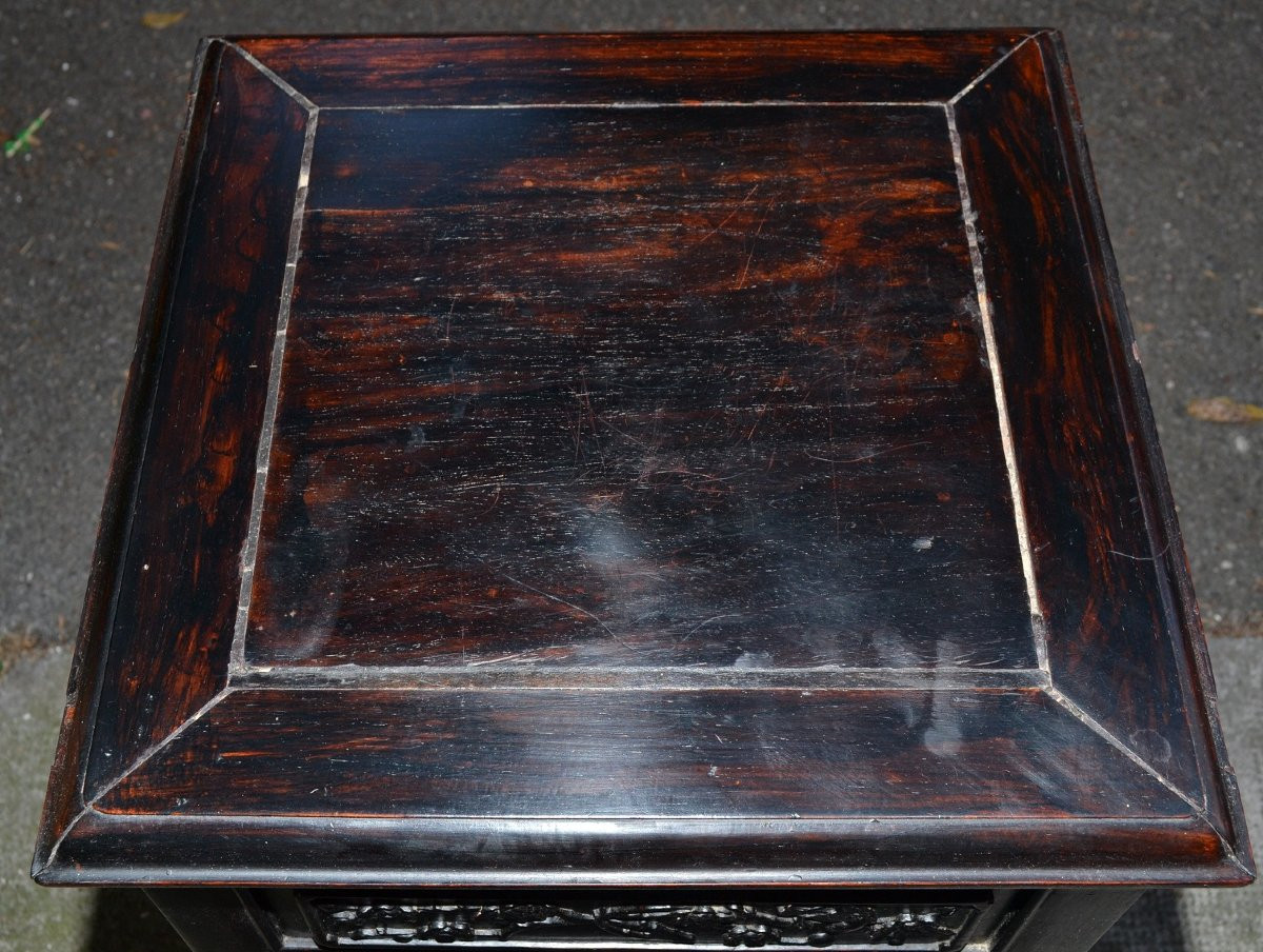 Table en bois dur Hongmu ou zitan?.Chine dynastie Qing.-photo-3