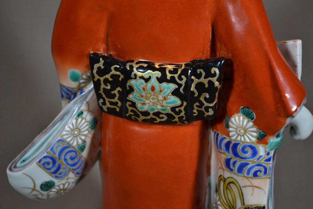 Bijin Porcelain From Japan. Kutani Kilns, Meiji. -photo-5