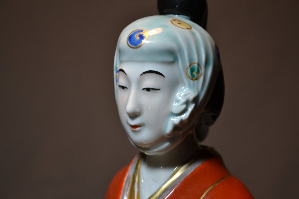 Bijin Porcelain From Japan. Kutani Kilns, Meiji. -photo-8