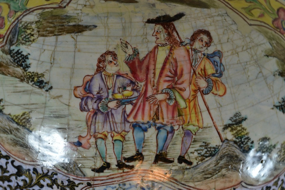 Peking Enamel Bowl. European Decoration. 18th Century China.-photo-5