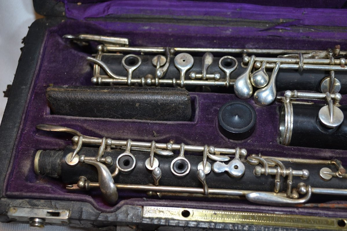 Hautbois par F Lorée dans sa boite d'origine.Paris, marque F17 1886. -photo-2