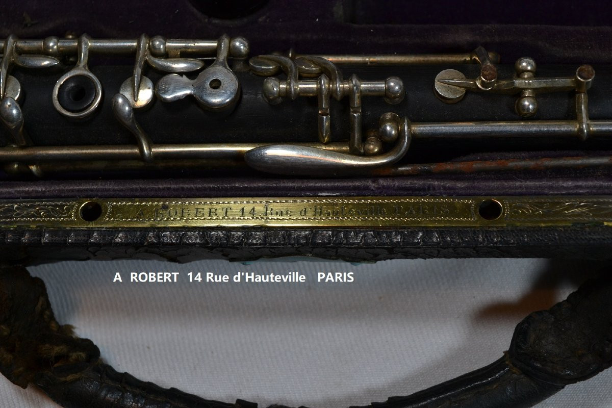 Hautbois par F Lorée dans sa boite d'origine.Paris, marque F17 1886. -photo-1