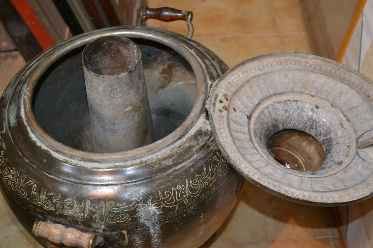 Samovar en cuivre ciselé.Empire Ottoman 19° siècle. -photo-7
