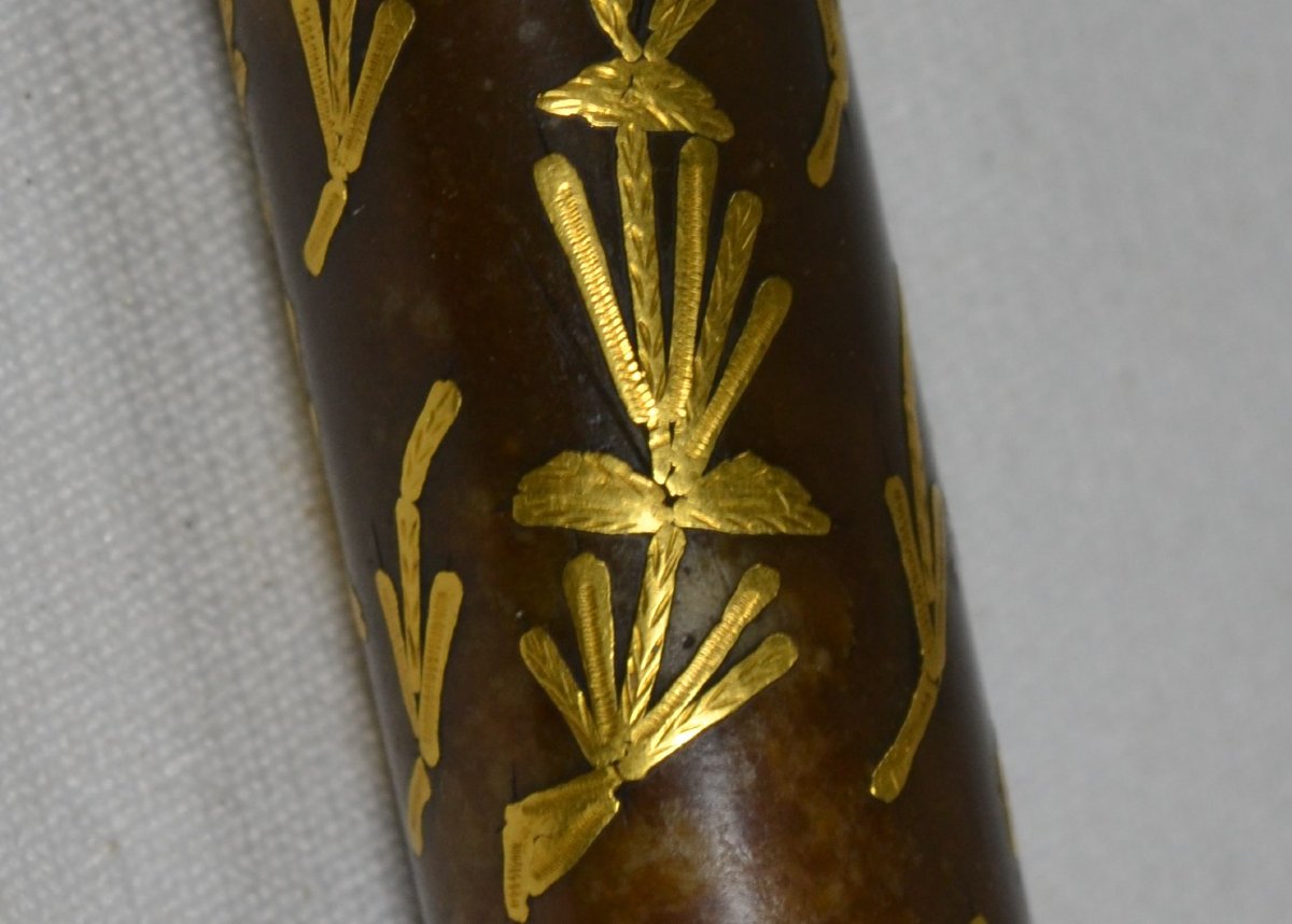 Hookah Element In Jade Inlaid With Gold. Ottoman Empire, 17th Century. -photo-2