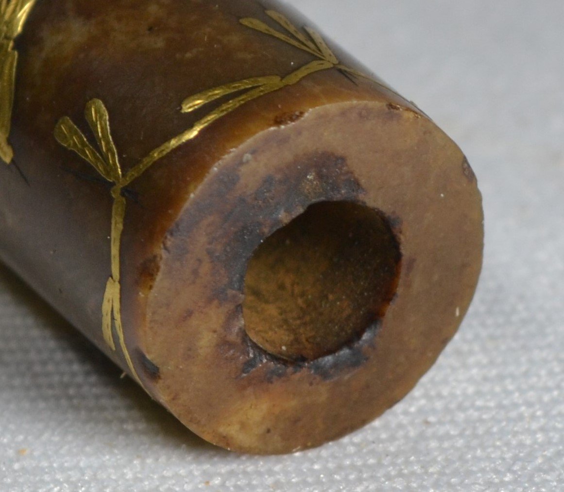 Hookah Element In Jade Inlaid With Gold. Ottoman Empire, 17th Century. -photo-3