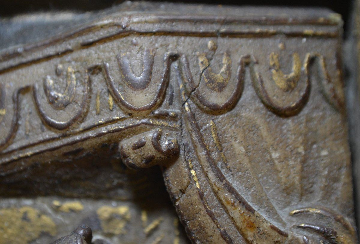 Plaque en albâtre. Circoncision du Christ. Flandres 16°siècle. -photo-4