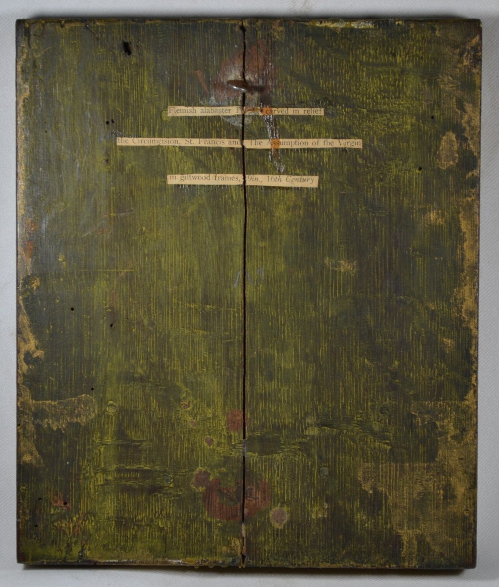 Plaque en albâtre. Circoncision du Christ. Flandres 16°siècle. -photo-8